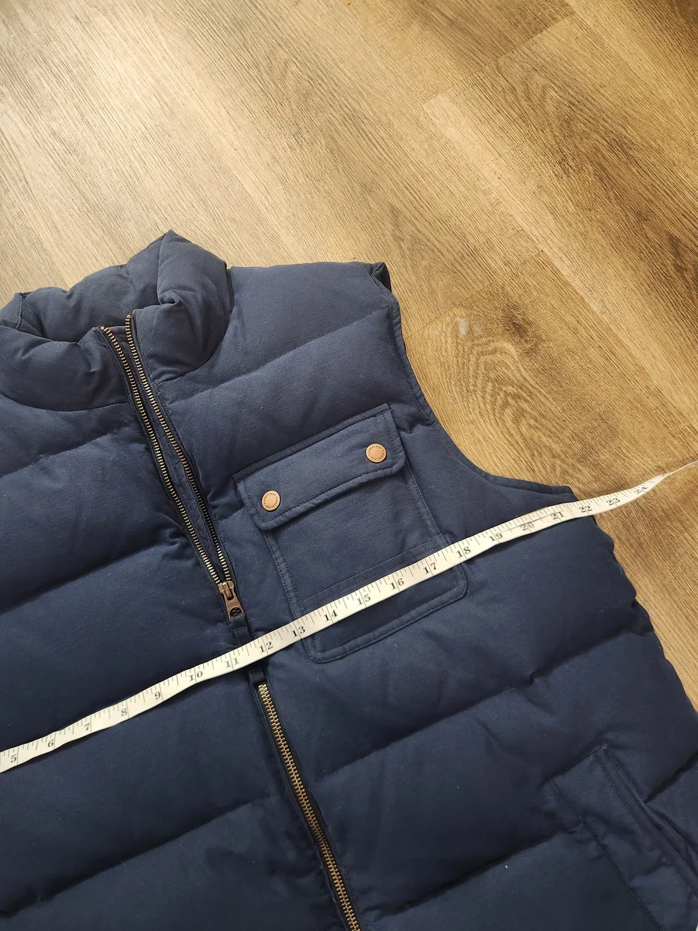 Timberland Down puffer vest mens large full zip